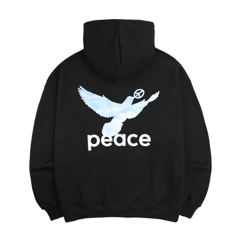 PEACE BIRD HOODIE [BLACK]