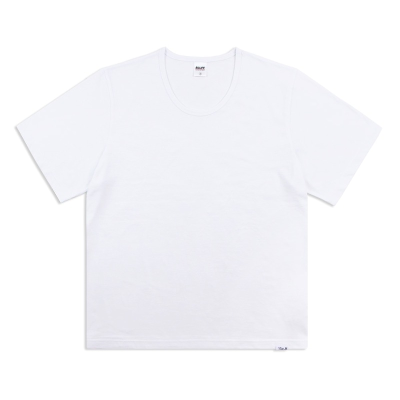 THE.B U-NECK RELAX FIT T-SHIRT [WHITE]